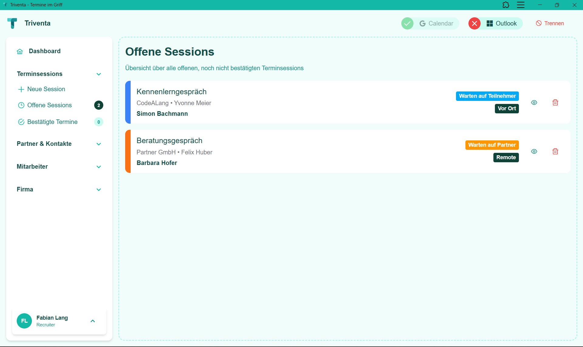 3-Parteien-Terminkoordination